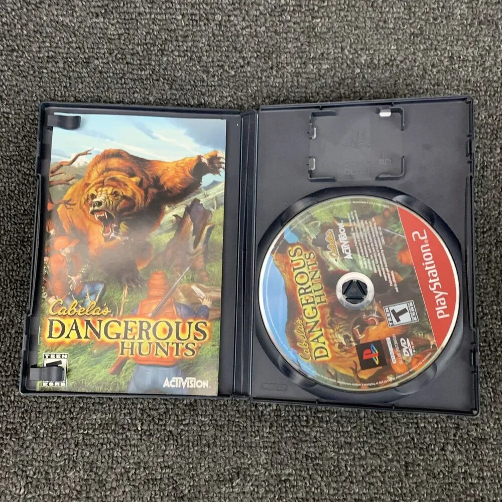 Cabelas Hunting PS2 Game Lot Of 4 (Playstation 2) Dangerous Hunts Safari Trophy